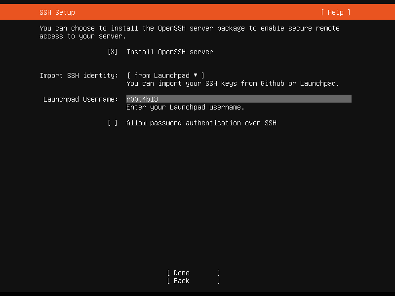 Ubuntu 20.04 import SSH key from Launchpad