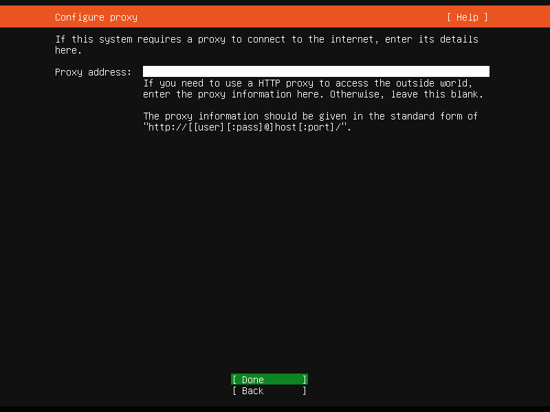 Ubuntu 20.04 Proxy server configuration