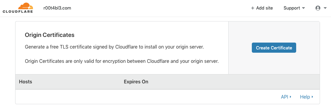 key tls and cert generate and Website How VPS  r00t4bl3.com Ubuntu  on Host Using to Cloudflare NAT on a Nginx