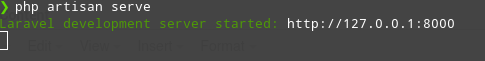 php artisan serve